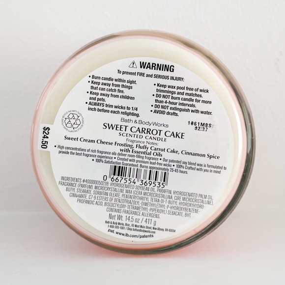 BBW Love every bunny sweet carrot cake candle - Picture 3 of 3